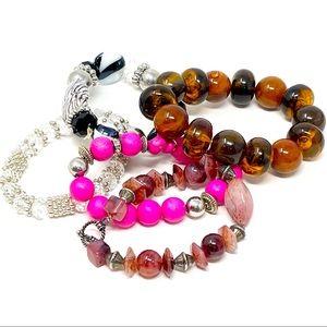 Vintage Stretchy Beaded Bracelet Bundle 5